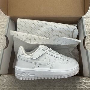 Brand new Nike Kids All-White Sneakers